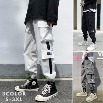 insファッション おしゃれ 韓国系 ジョガーパンツ トレンド ポケット 合わせやすい メンズ S-3XL カーゴパンツ