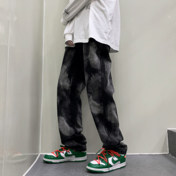 韓国風ファッション 絞り染め ワイド  ストリート系 S-3XL カジュアルパンツ