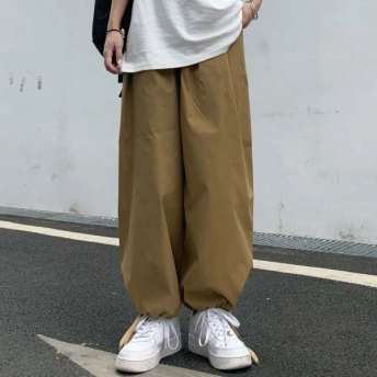 韓国風ファッション 無地 S-4XL カジュアルパンツ